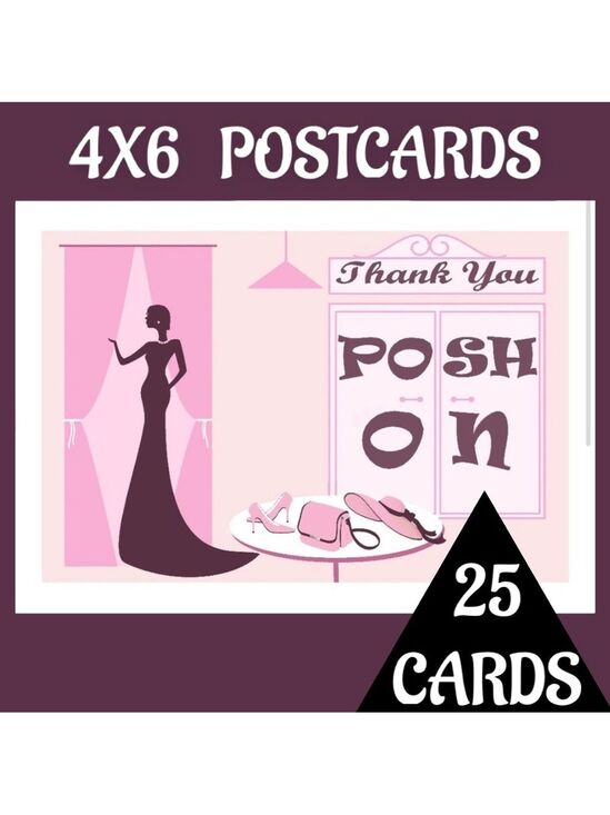 Mailers And More Other - 25 4X6 Cards ( Posh On ) Backside is Blank PRICE IS FIRM